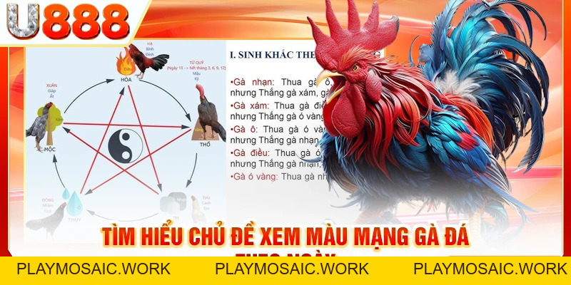 Xem Màu Mạng Gà Đá Theo Ngày Để Chọn Thần Kê Cho Mình