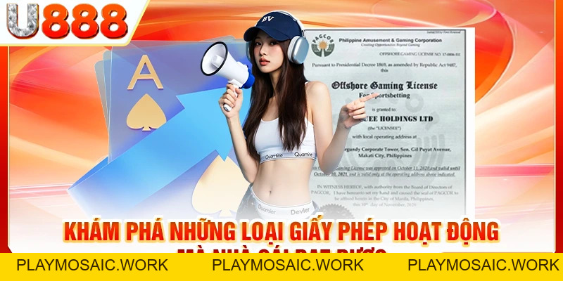 Các Loại Giấy Phép Hoạt Động Mà Nhà Cái U888 Đang Sở Hữu