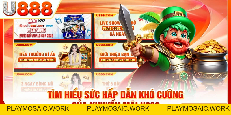 Khuyến Mãi U888 - Chơi Vui Rinh Quà Khủng Ngay Hôm Nay