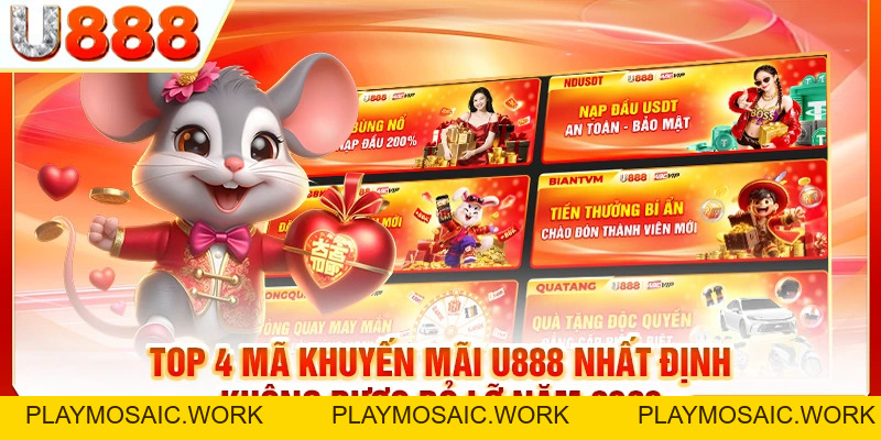 Khuyến Mãi U888 - Chơi Vui Rinh Quà Khủng Ngay Hôm Nay